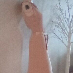 VTG V Valentino Boutique Sleeveless Dress Italy Sequin Belt Size 4- 6 Silk Linin